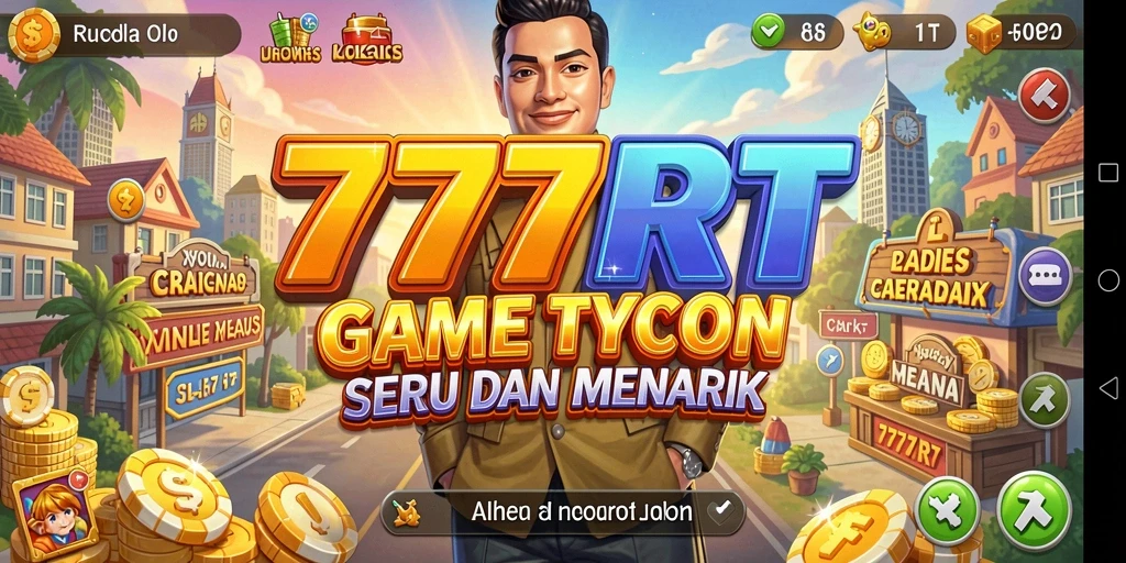 Gameplay 777RT menampilkan strategi Tycoon yang menarik dan seru.