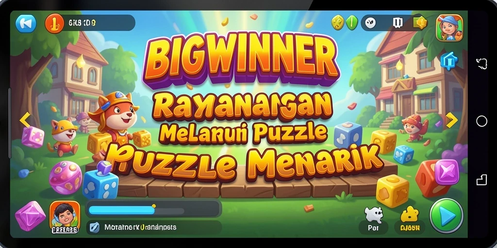 Tampilan gameplay seru dari BIGWINNER yang penuh tantangan Puzzle.