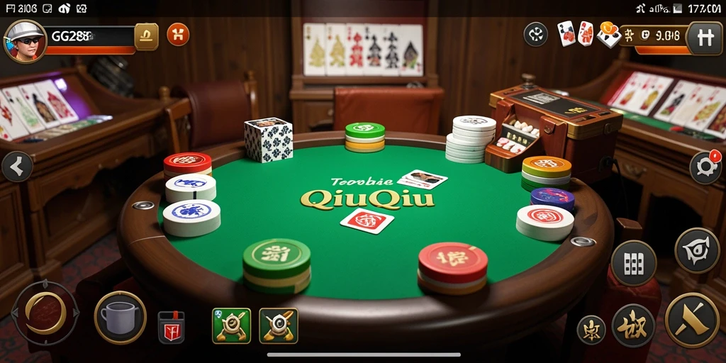 Tampilan utama gameplay QiuQiu di GG288 saat aksi seru.