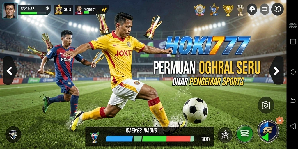 Tangkapan layar <strong>HOKI777</strong> menampilkan momen mendebarkan dalam pertandingan olahraga.