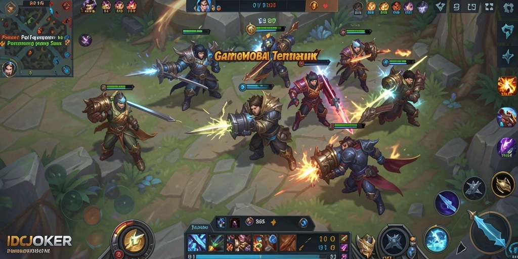 Tangkapan layar gameplay IDCJOKER dengan aksi seru di arena.