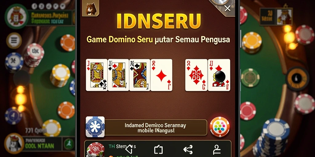 Tampilan gameplay utama IDNSERU yang menarik dan interaktif.