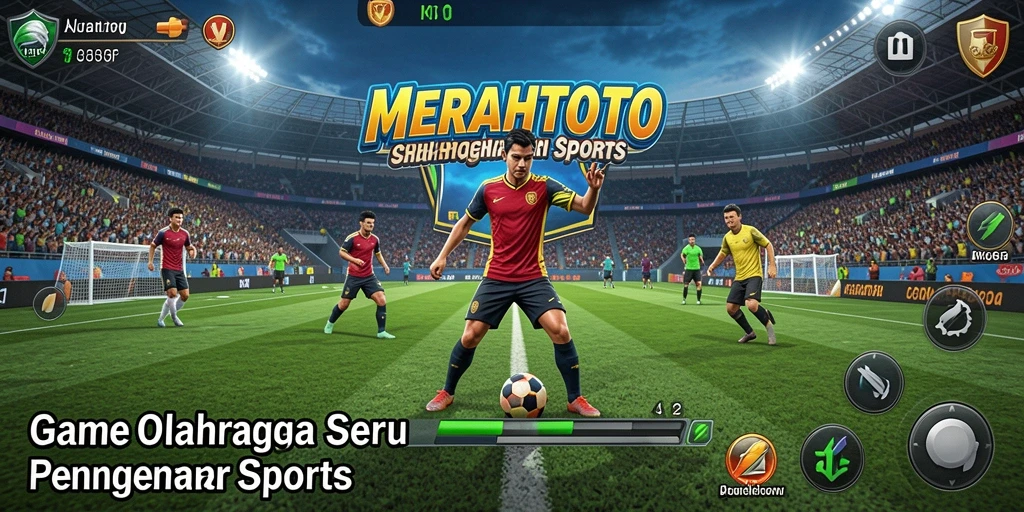 Tampilan gameplay seru dari MERAHTOTO saat bertanding dalam olahraga.