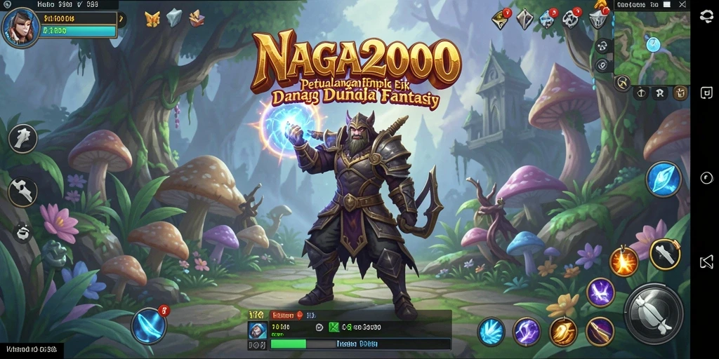 Gameplay NAGA2000 yang seru dan penuh aksi RPG.