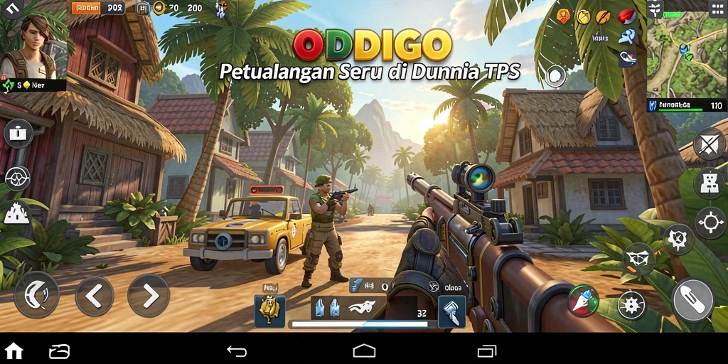 Gameplay seru ODDIGO dengan aksi TPS yang mendebarkan.