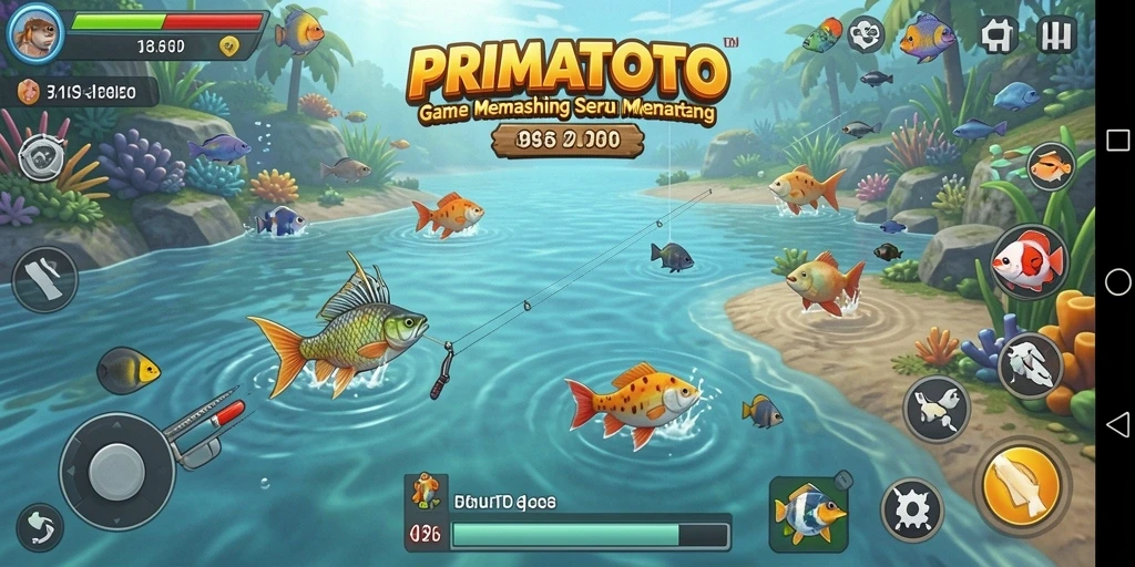 Tangkapan ikan yang menarik dalam gameplay PRIMATOTO.