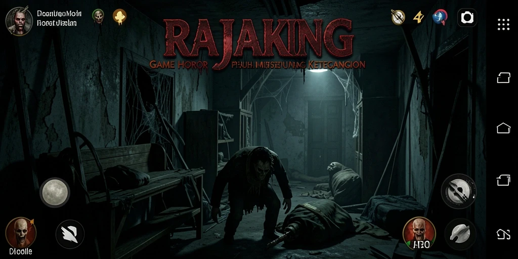 Screenshot gameplay <strong>RAJAKING</strong> menampilkan suasana mencekam yang nyata.