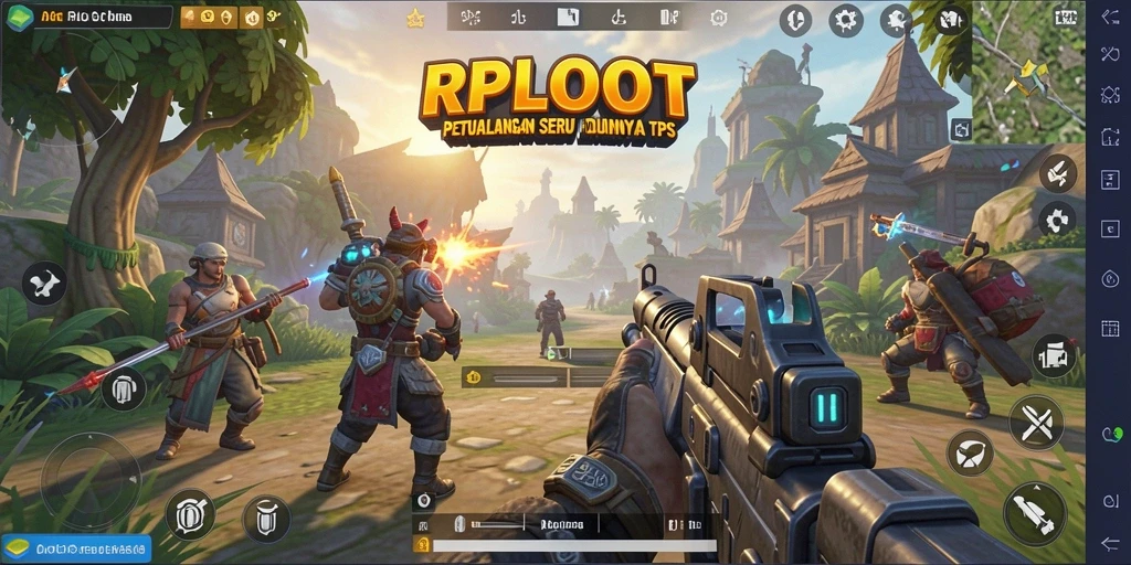 Tampilan gameplay seru dan mendebarkan di RPLOOT.