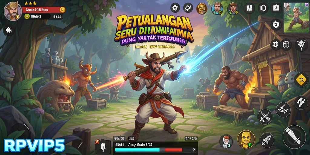Tangkapan layar <strong>RPVIP5</strong> yang menunjukkan aksi petualangan yang mendebarkan.