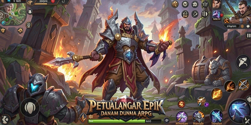 Tangkapan layar gameplay <strong>V21</strong> menunjukkan pertempuran seru dengan grafis yang memukau.