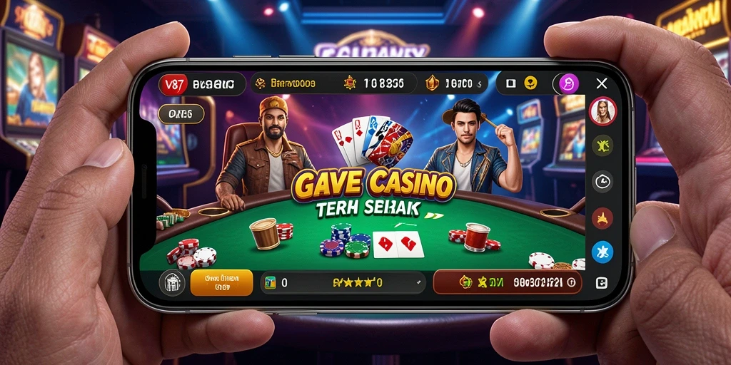 Screenshot utama V87 menampilkan gameplay menarik di Live Casino.